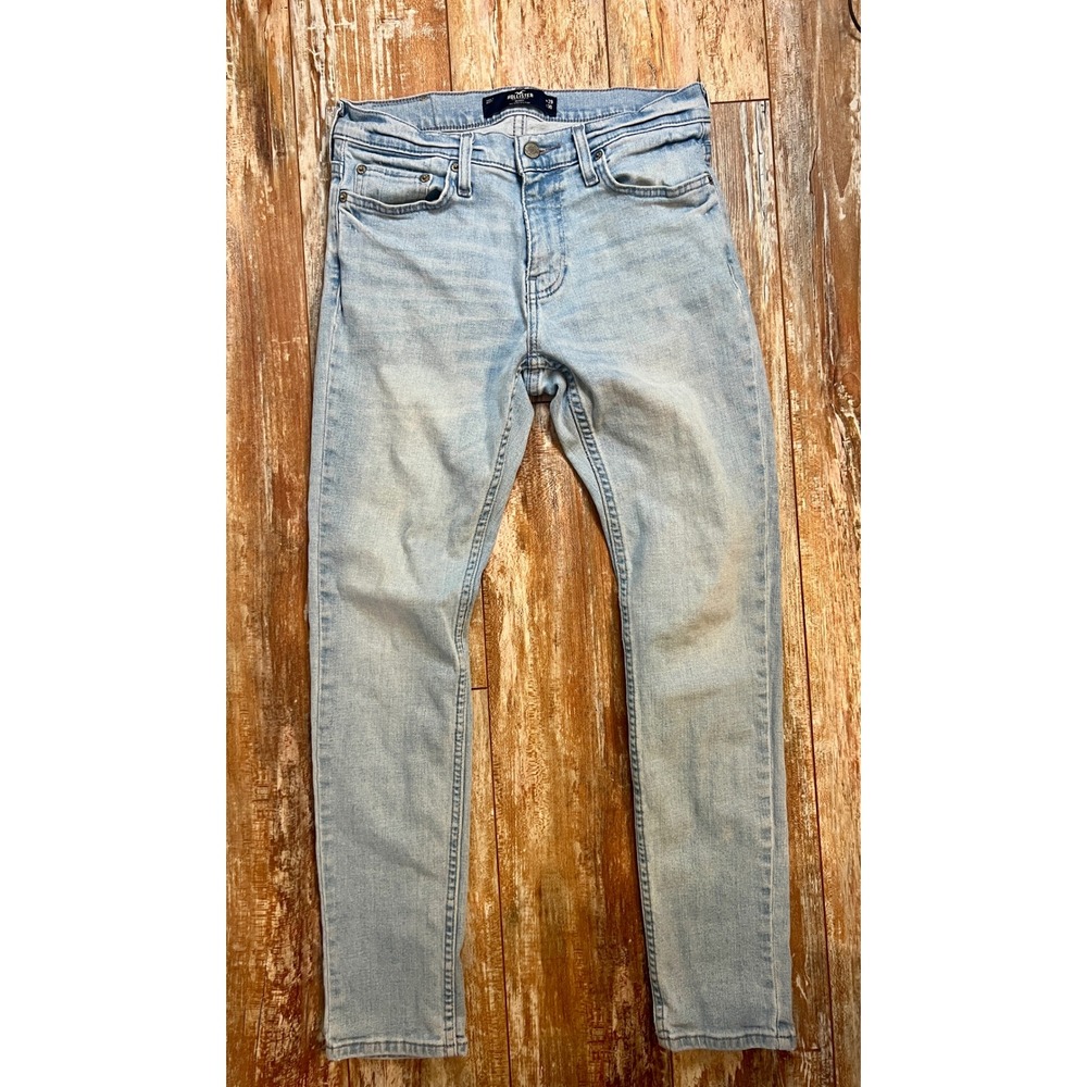Hollister Epic Flex Skinny Jeans 29x30 Light Wash Denim Blue